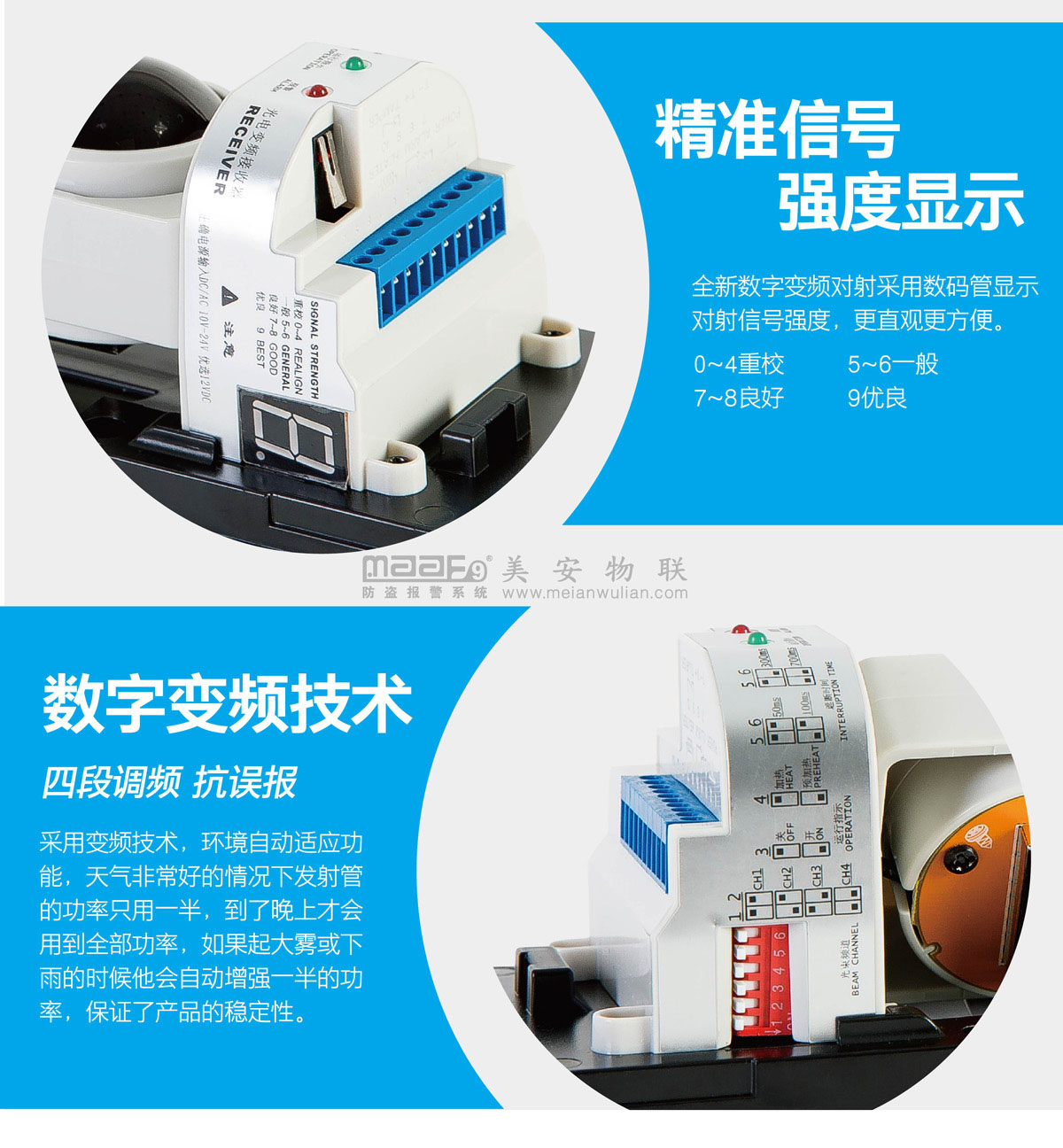 ABE三光束变频红外对射主动入侵探测器